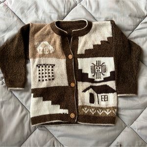 Brown Wool Cardigan Size 18-24M